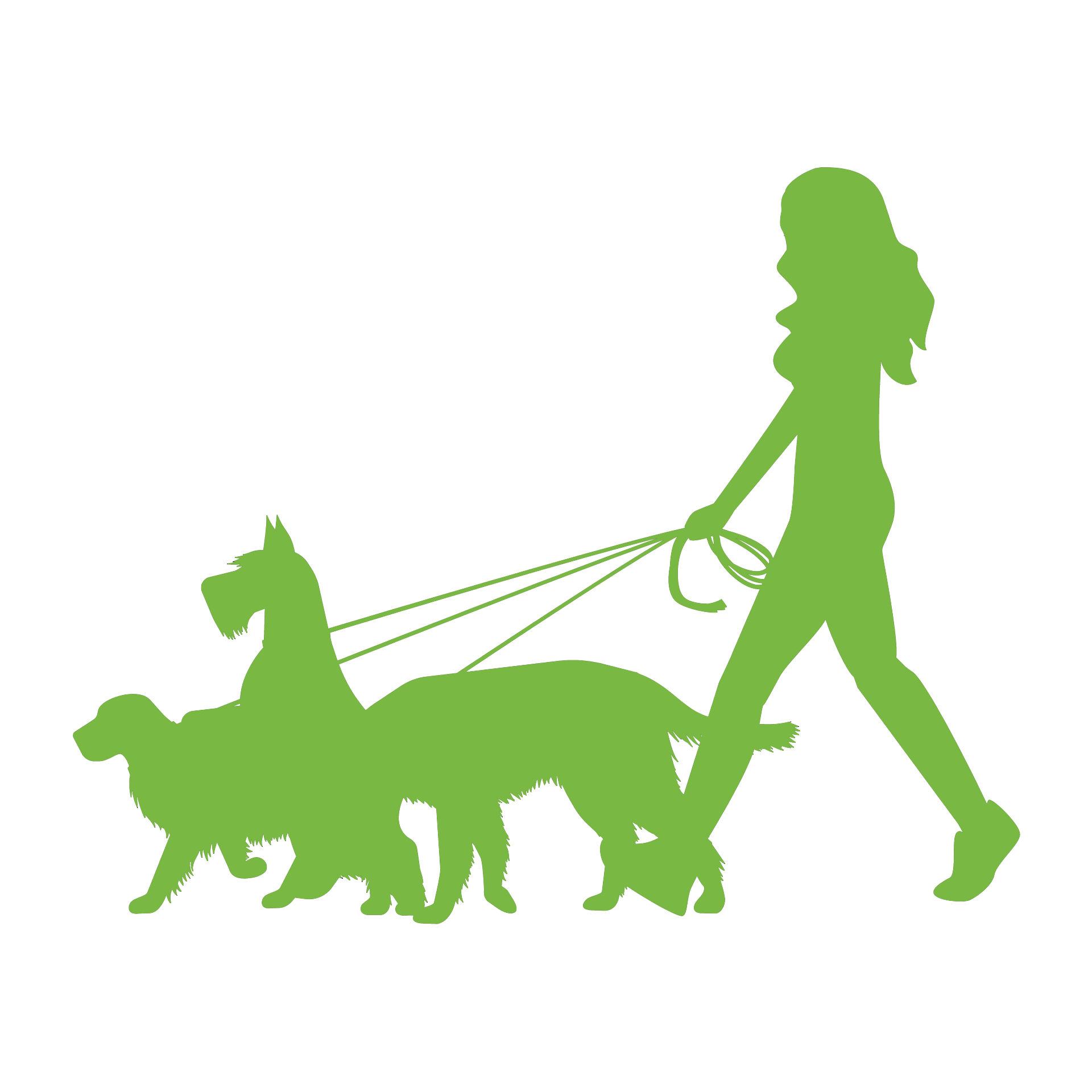 Hund spazieren Symbol